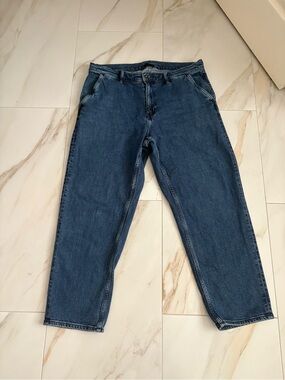 Uniqlo Men's Dark Blue Straight Jeans